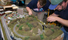 Thumbnail of Steve Bennett's busy tabletop layout