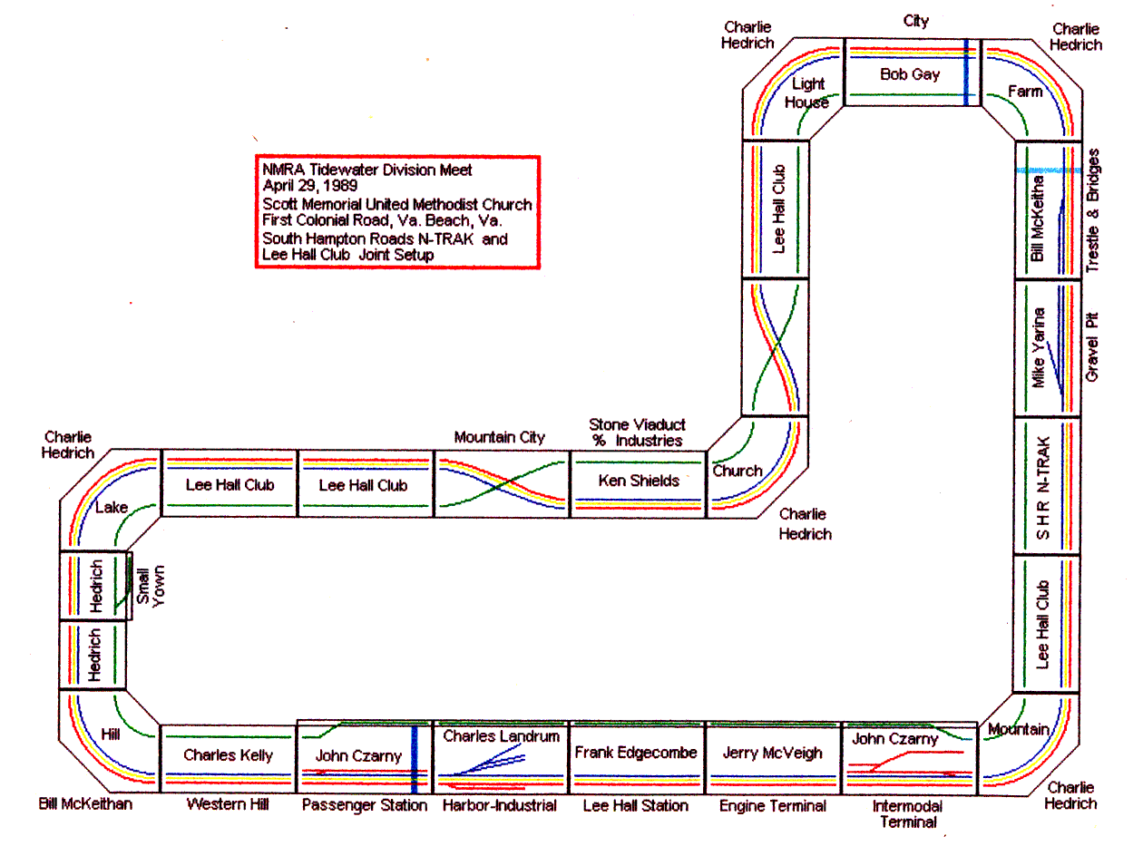 1989 NMRA Tidewater Division show layout