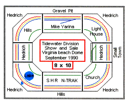 1990 NMRA Tidewater Division show layout