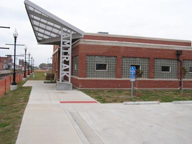 SEDALIA, MO AMTRAK STATION EXTERIOR.JPG