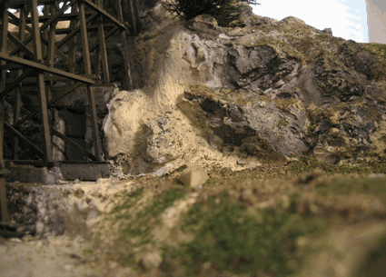Rock details at trestle.