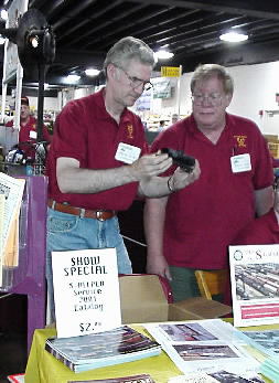 Larry inspects a Flyer engine