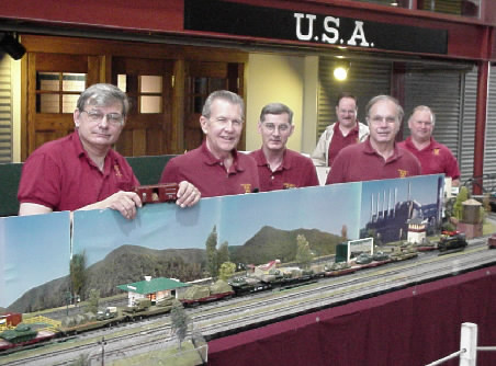 SJSG members posing at layout