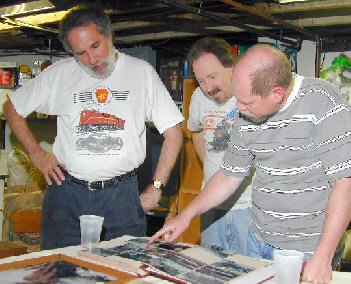 SJSG members inspect the results