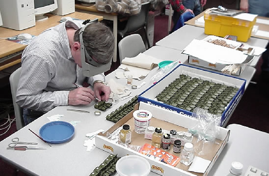 Hank does the decaling