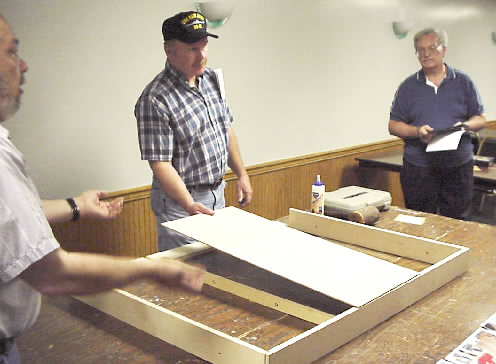 Tommy demonstrates building a section