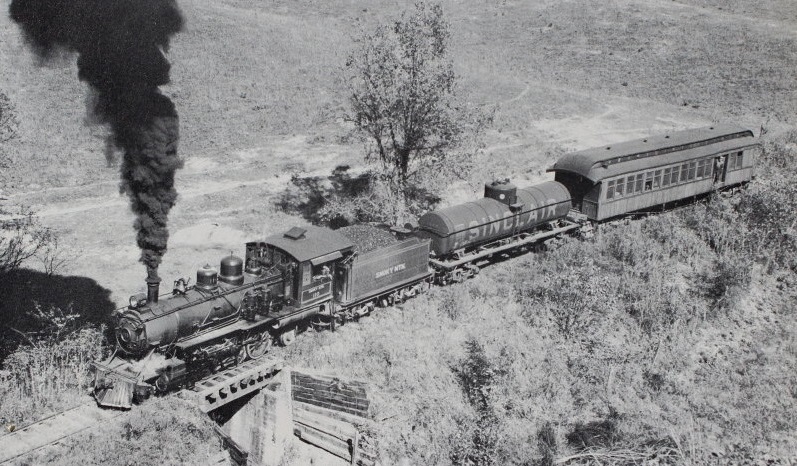 Smoky Mtn. RR mixed train crossing Gists Creek