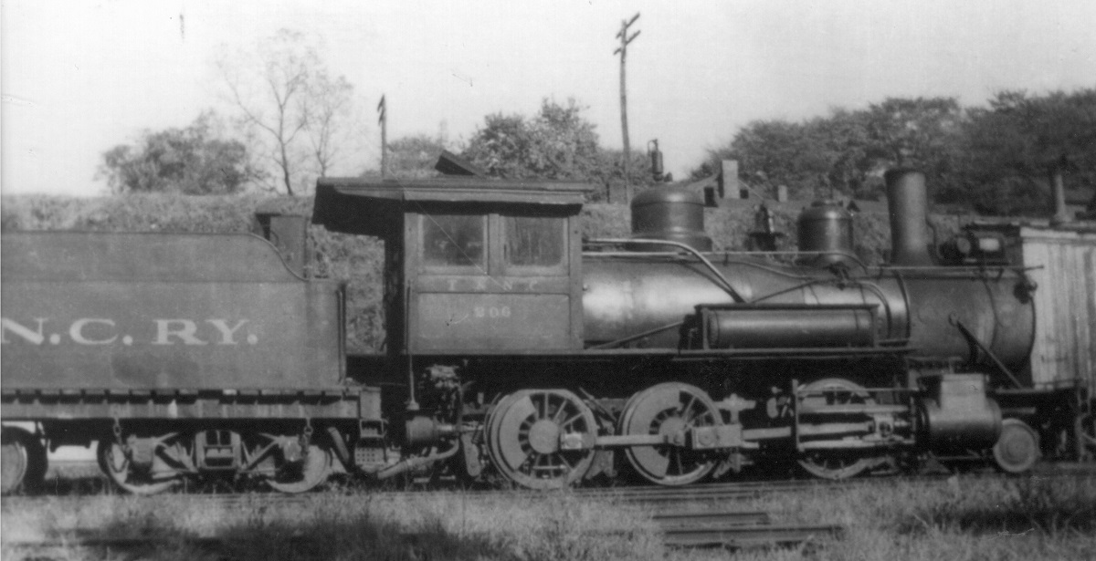 Tennessee & North Carolina engine 206 at Knoxville