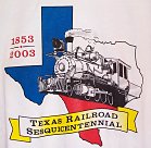 Texas Railroad Sesquicentennial t shirt design