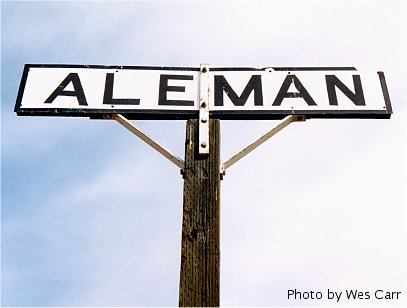 station sign - Aleman, NM