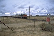 BMLP train at crossing near Black Mesa
