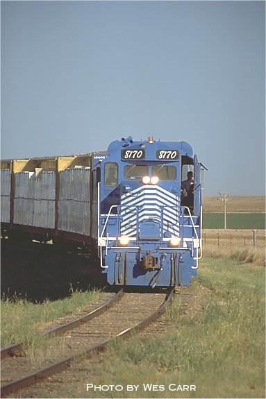 Hollis and Eastern eastbound freight between Duke and Altus
