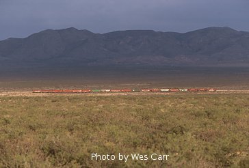 BNSF cars stored along the Jornada del Muerto at Grama, NM