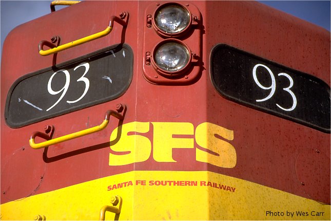 Santa Fe Southern 93 close-up