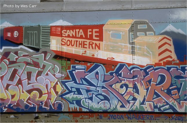Santa Fe Southern
 graffiti close-up