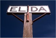 station sign, Elida, NM