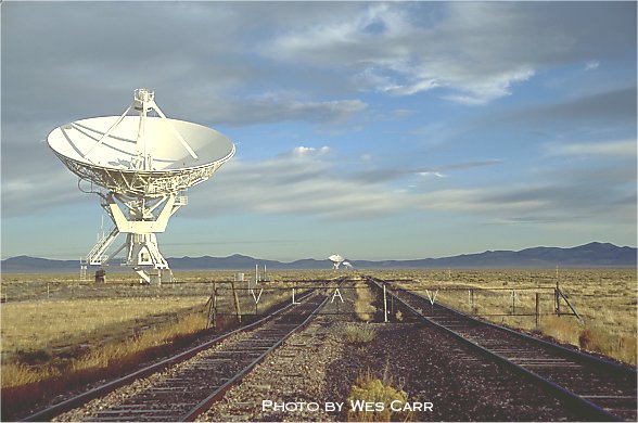 Radio Telescope Antenna at the Very Large Array in New Mexico