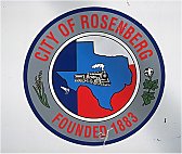  Rosenberg's city emblem reflects the town's railroad heritage