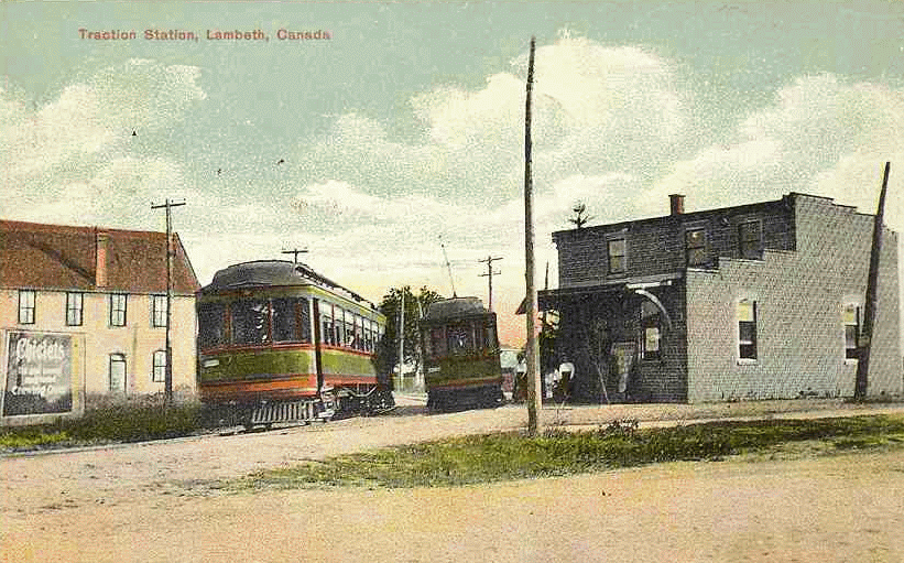 London & Lake Erie station at Lambeth, ON