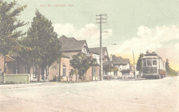 Traction Car on Main Street in Lambeth, ON