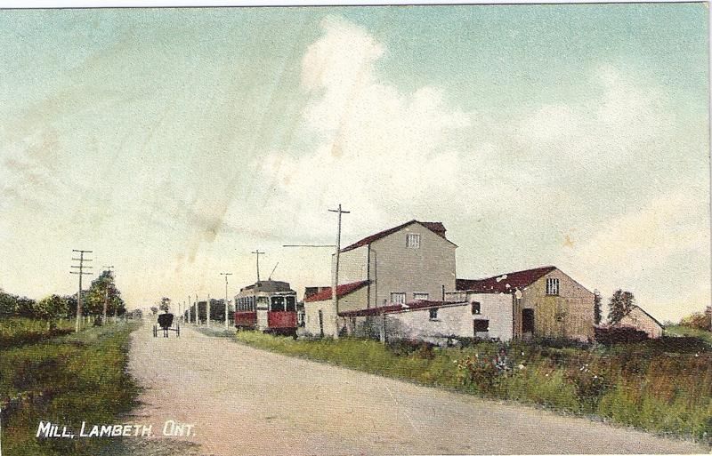 Traction Car at Hamlins Mill in Lambeth, ON