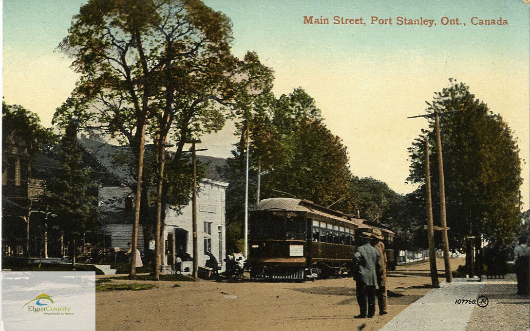 Cars on Main Street in Port Stanley