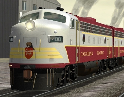 CP FP7A #1400 (3DTrains_Fskin_CPR_1400.zip shown)