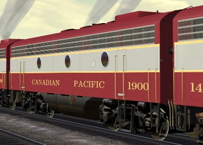CP F9B #1900 (3DTrains_Fskin_CPR_1400.zip shown)