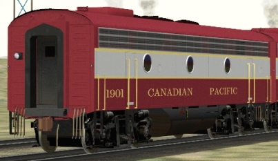 CP F9B #1901 (3DTrains_Fskin_CPR_1401.zip shown)