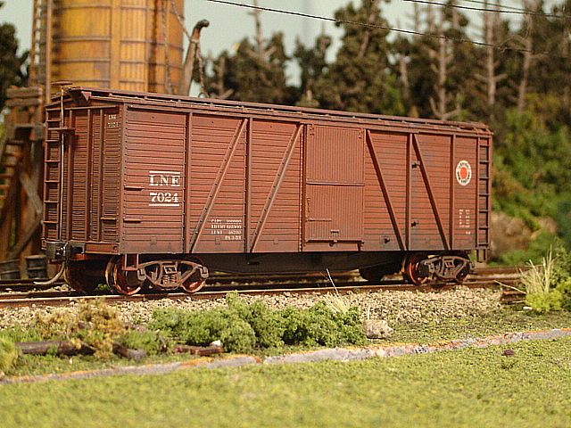 LNE Boxcar #7024 Angle View