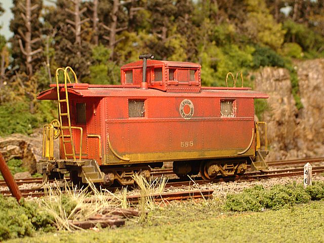 LNE Caboose #588 Angle View