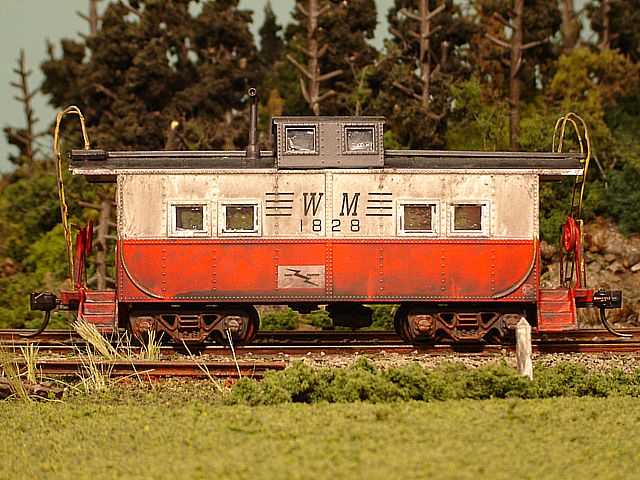 WM Caboose #1828 Side View