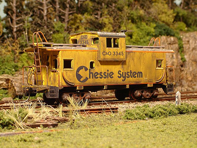 Chessie Caboose #3345 Angle View