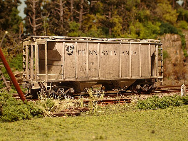 PRR Covered Hopper #258058 Side View