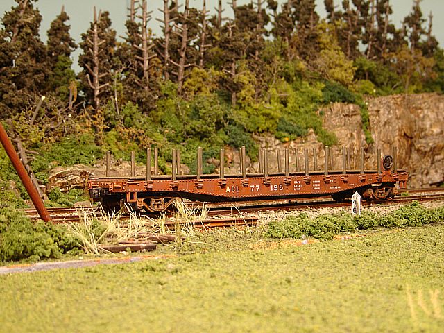 ACL Flat Car #77195 Angle View