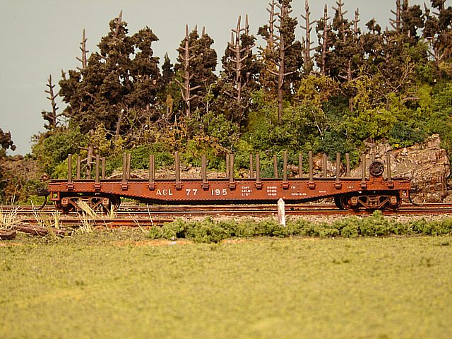 ACL Flat Car #77195 Side View