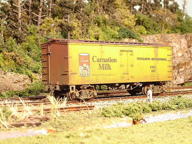 Carnation Milk Reefer #4200 Angle View