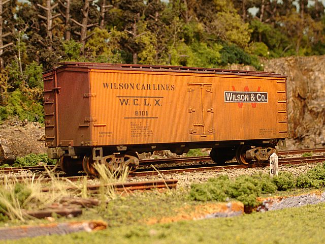 Wilson Car Lines Reefer #8101 Angle View
