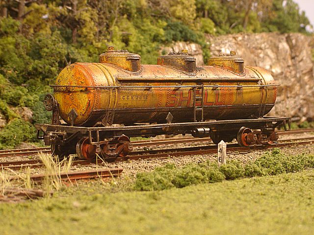 Shell Tank Car #2010 Angle View