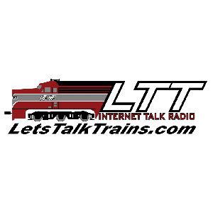"Let's Talk Trains" logo