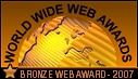 2007 World Wide Web Awards Bronze Web Award 