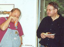 Members Phil Williams and Don Miholovich enjoy the meet.