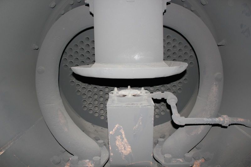 exhaust system after use