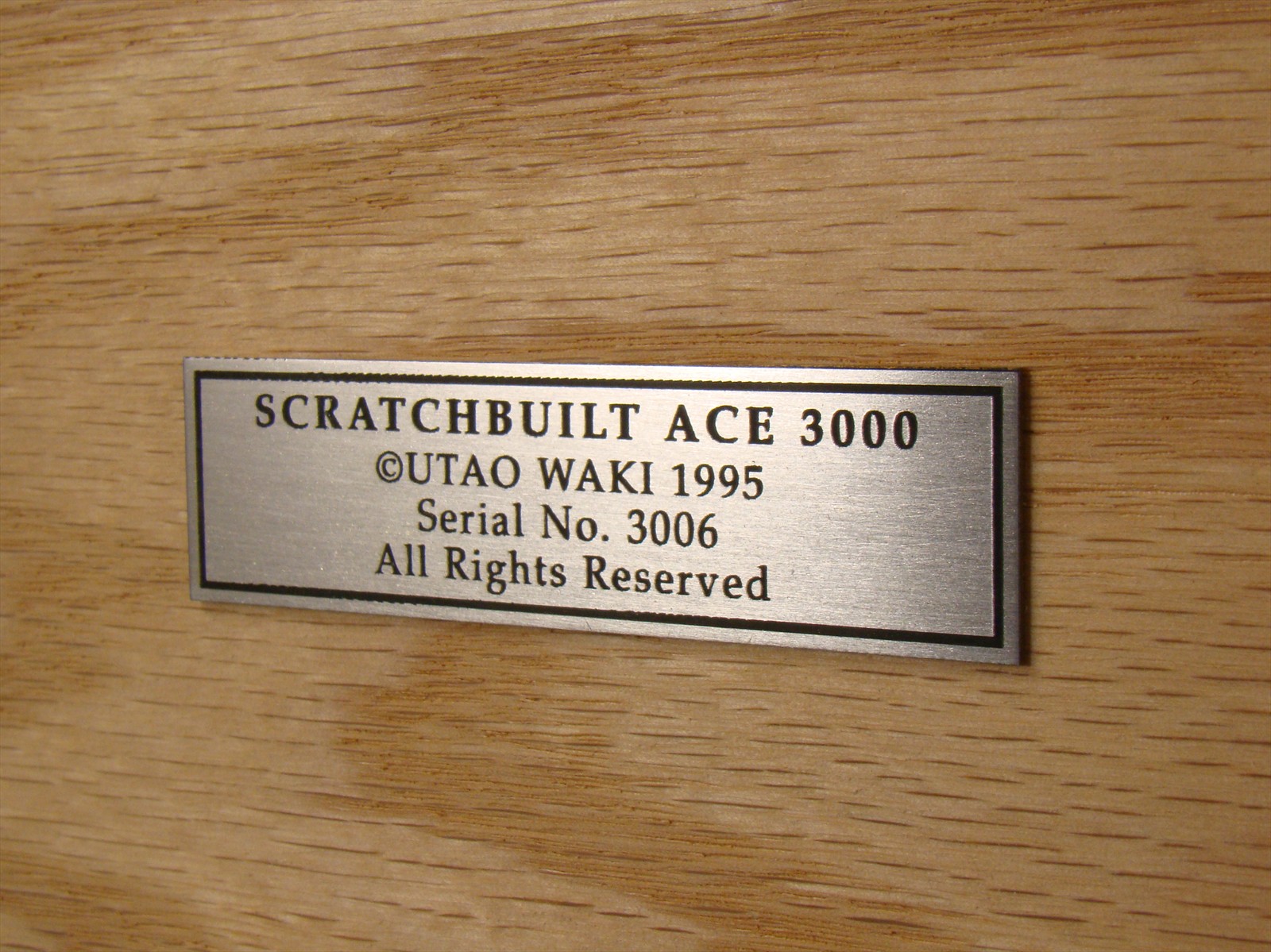 Builders Plate