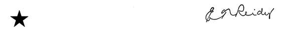 E.T. Reidy signature