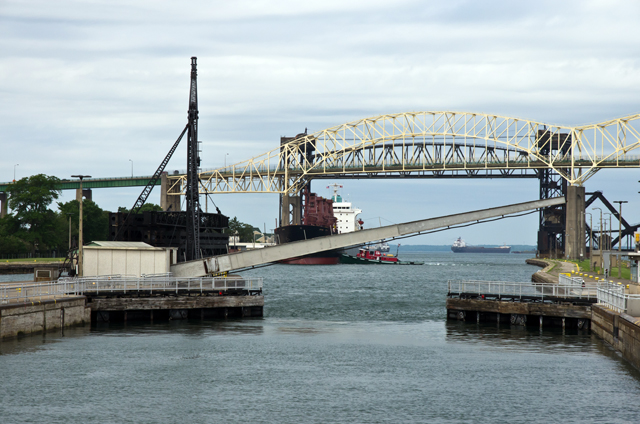 Poe Lock open to Lake Superior
