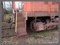 (c)2012 smph50 - Fireman's side front steps after needle scaling and primer. (10K) - CLICK to Enlarge (100K)