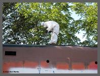 (c)2012 smph50 - Spraying the hood and working down the sides. (10K) - CLICK to Enlarge (100K)