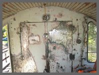 (c)2013 smph50 - Needle scaling, grinding and sanding has been completed on the electrical compartment doors and front wall. (10K) - CLICK to Enlarge (125K)