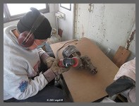 (c)2013 smph50 - Bob M. removed all the old paint with a wire cup brush. (10K) - CLICK to Enlarge (125K)